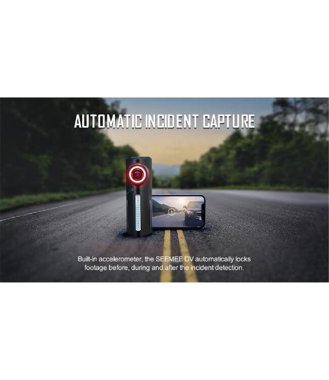 Magicshine Magicshine Rear Camera Light - SeeMee DV 1080P/30FPS - USB-C Charge - IPX6 - 110 HR Runtime