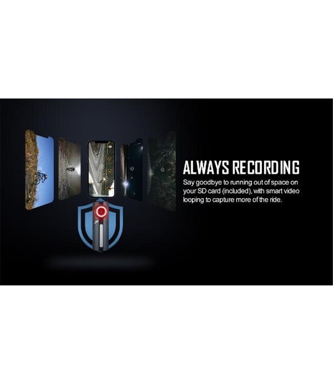 Magicshine Magicshine Rear Camera Light - SeeMee DV 1080P/30FPS - USB-C Charge - IPX6 - 110 HR Runtime