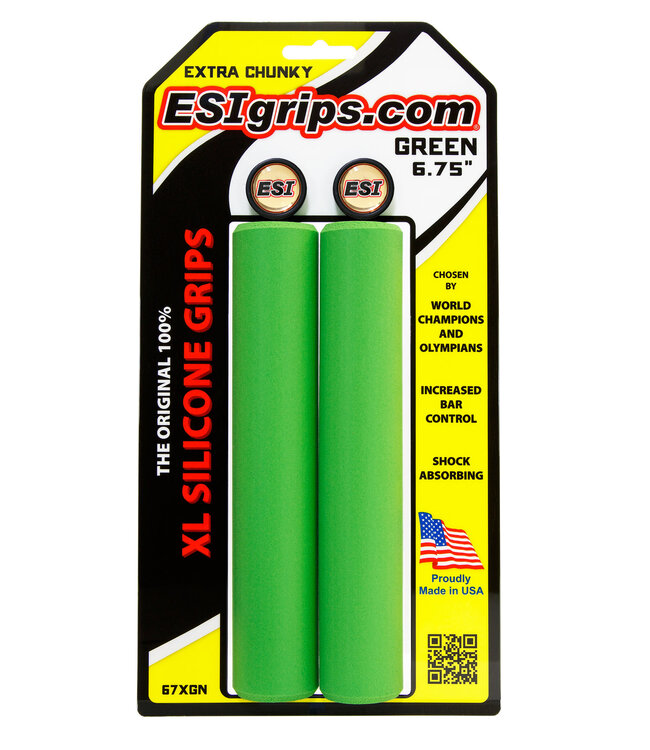 ESI Grips EXTRA Chunky XL 6.75in (Jones) GREEN (67XGN)