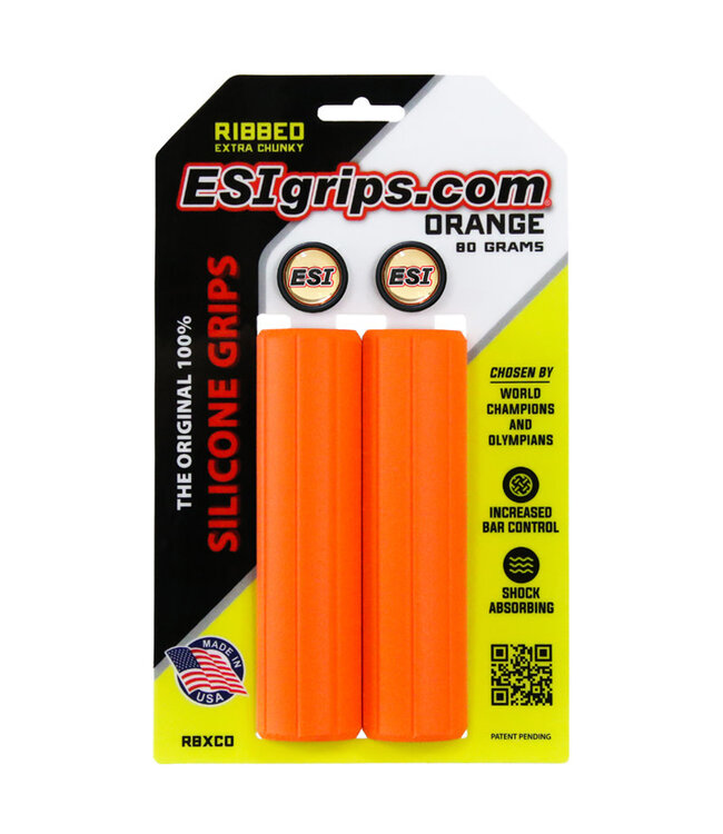 ESI Grips Ribbed EXTRA Chunky Orange (RBXCO)