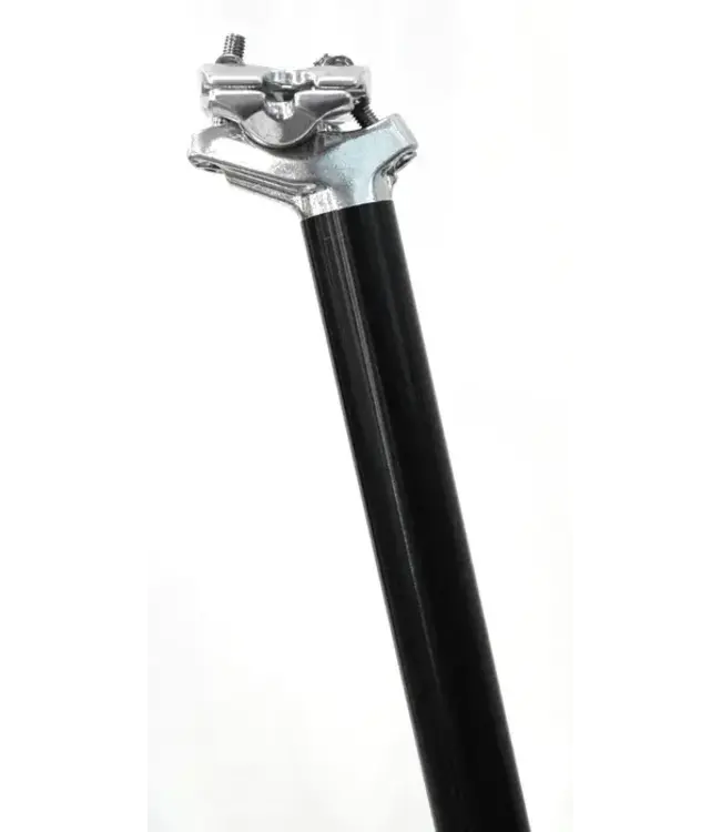 Bike Lane Seat Post, MICRO ADJUST Dual Bolt, 27.2 x 400mm, 12mm Offset, Alloy BLACK