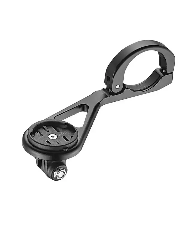 Garmin & Gopro Mount - handlebar clamp mount, 31.8mm dia, Black (Reversible orientation )