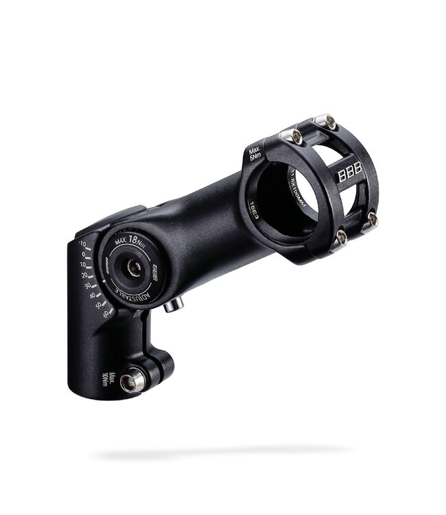 BBB BBB Stem Highfix Adjustable Stem Black 31.8mm 100mm