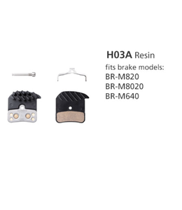 Shimano Shimano BR-M820 Resin Pad & Spring H03A-RF w/ FIN also BR-M8020 and BR-M640 *REPLACES Y1XM9802