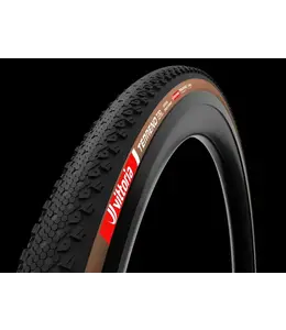 Vittoria Terreno 700 x 45 T30 Fine Loose Gravel Endurance Tyre G2 Brown Wall TLR