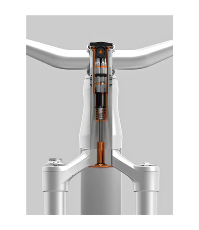 Granite Stash - RT9 Ratchet Tool Kit With 9 Bits and Steerer Tube Housing - Black