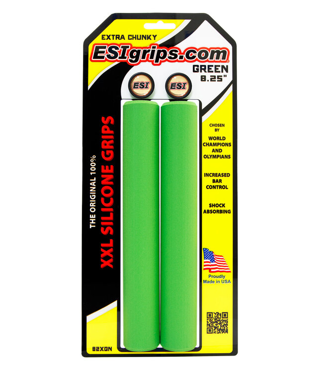 ESI Grips  EXTRA Chunky XXL 8.25in (Jones) GREEN (82XGN)