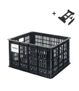 Basil Bicycle Crate MIK 2.0 M 29.5L Black Recycled Lockable