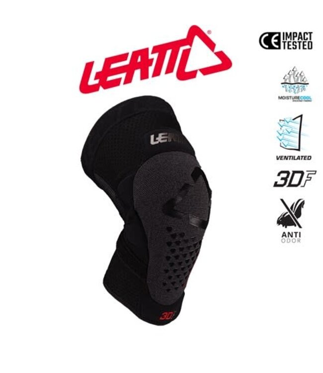 Leatt Knee Guard 3DF 5.0 Evo FastFit Black
