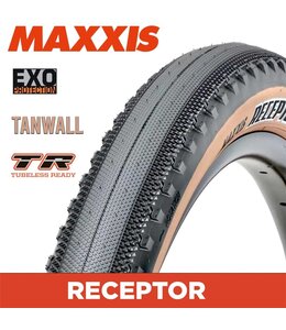 Maxxis Maxxis Receptor Tyre - 700 X 40 Folding 120TPI EXO TR Tanwall