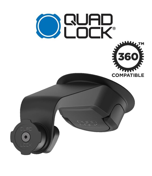 Quad Lock Windscreen-Dash Suction Car Mount