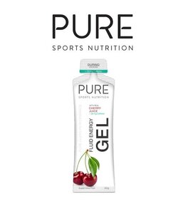 Pure Sports Nutition Pure Fluid Energy Gel - Cherry with 30mg Caffeine - 50g