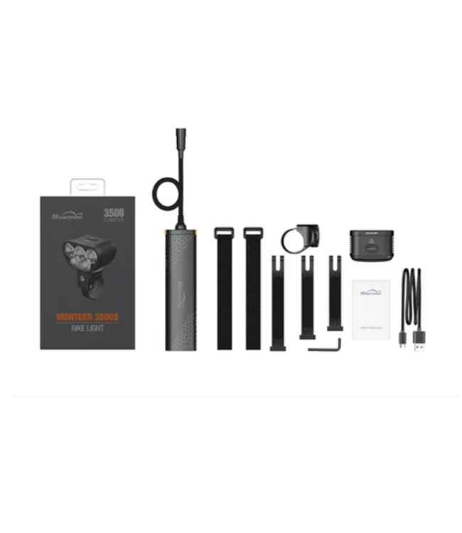 Magicshine Magicshine Highpower Front Light - Monteer 3500S Nebula - 3500 Lumen - Garmin Mount