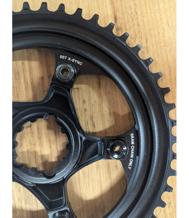 Sram Sram chain ring 50T X Sync direct mount 11 speed 110 BCD - 6 mm offset 5 bolt c-ring on spider