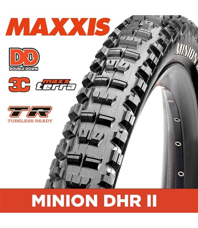 Maxxis Maxxis Minion DHR II - 27.5 X 2.40 WT Folding DD 2X120TPI 3C MaxxTerra TR
