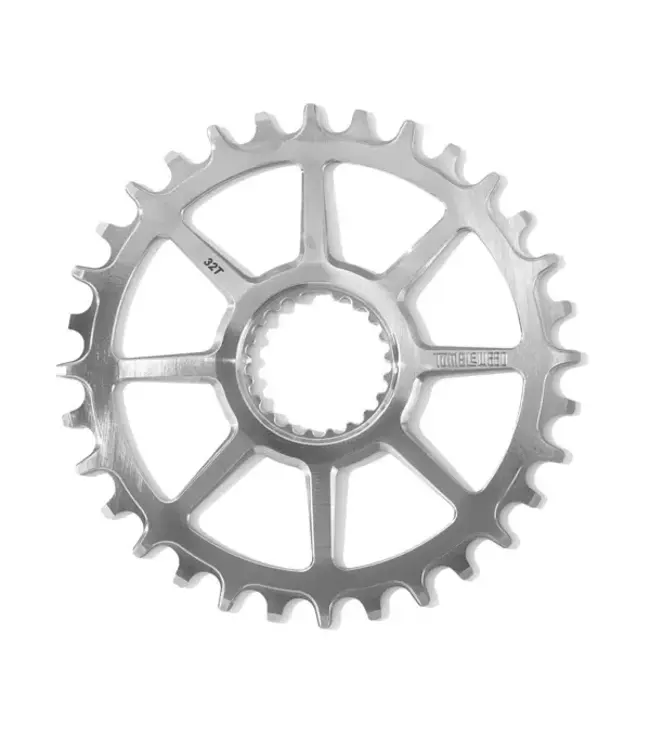 Tumbleweed Bicycle Co. Tumbleweed Wagon Wheel Chainring 32 tooth + 3mm Offset 304 Stainless (silver)