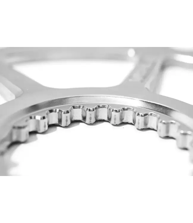 Tumbleweed Bicycle Co. Tumbleweed Wagon Wheel Chainring 32 tooth + 3mm Offset 304 Stainless (silver)