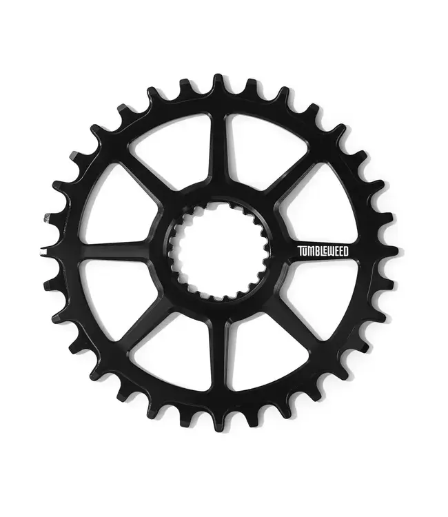 Tumbleweed Bicycle Co. Tumbleweed Wagon Wheel Chainring 32 tooth + 3mm Offset 7075 Alloy Black