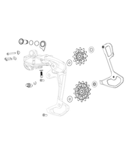 Sram Sram Rear Derailleur Pully Kit XX T-Type Eagle