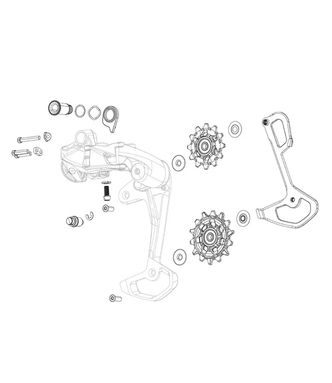 Sram Sram Rear Derailleur Pully Kit XX T-Type Eagle