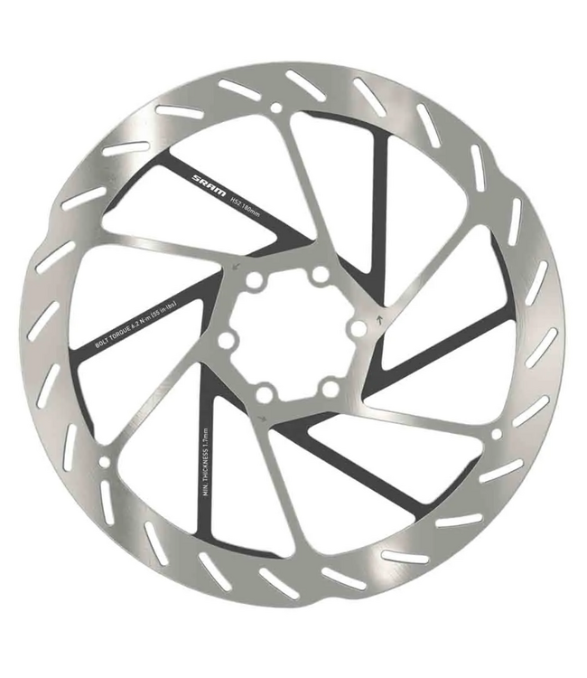 Sram Sram Disc Brake Rotor HS2 6 Bolt 180 Rounded