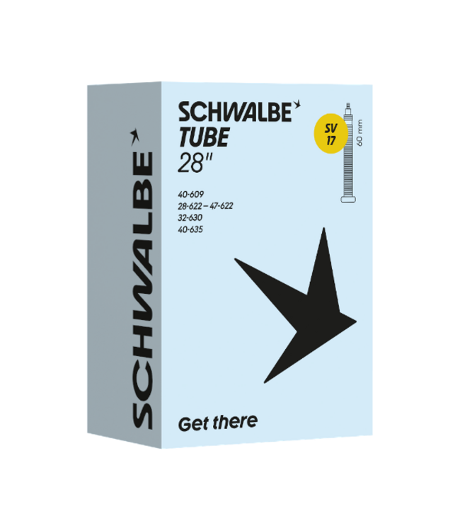 Schwalbe Tube SV17 Presta; 700 x 28-47C // 40-609/635; 28 to 47-622; 32-630; 150g 60mm valve