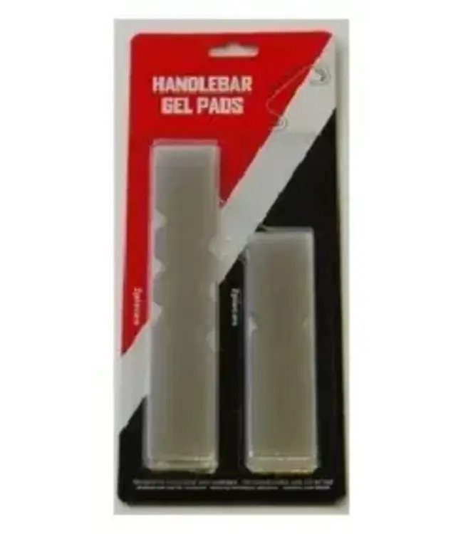Handlebar gel pads, inc 2 top & 2 bottom, 20 x 3.6/14 x 3.6cm ea, Velo blister card