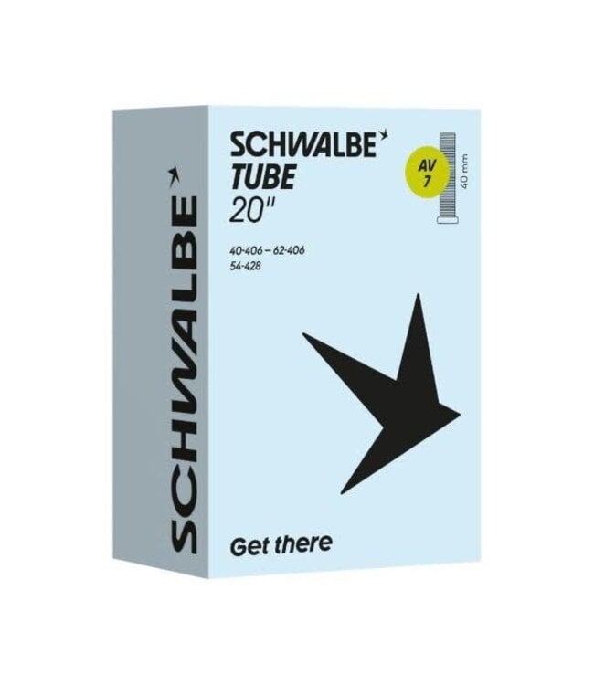 Schwalbe Tube AV7 Schrader 20 x 1.5 - 2.4 / 40 to 62-406; 54-428; 145g 40mm valve