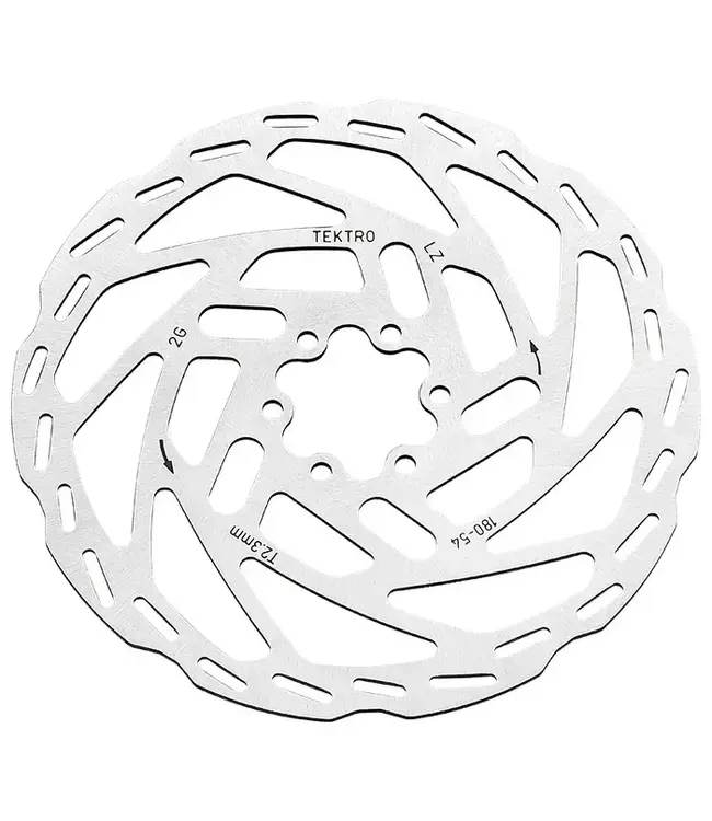 Tektro Disc Rotor 180mm 2.3mm Thick 6 Bolt Stainless