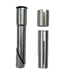 BPW Ahead Stem Quill Converter Adaptor Shim 22.2 25.4 Silver