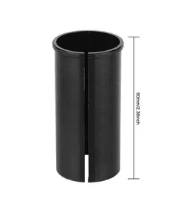 Seatpost sleeve or shim, Alloy, for 30.9mm post to fit 31.6mm L;60mm BLACK