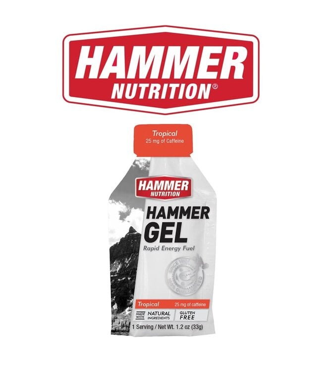 Hammer Nutrition Hammer Nutrition Gels - Tropical (33g) With 25mg Caffeine 1 Serve