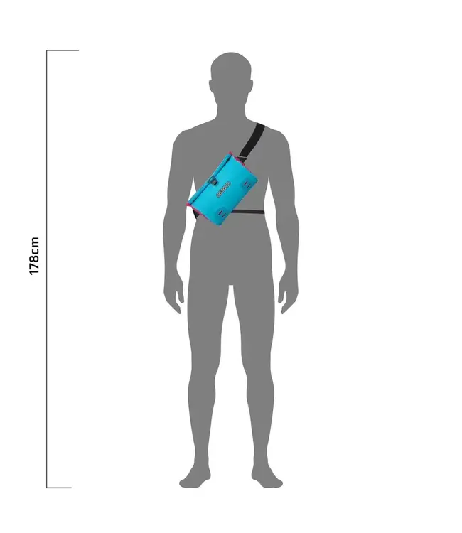 Ortlieb Velo-Sling Cyber Bag 3L Cyber Blue / Cyber Pink