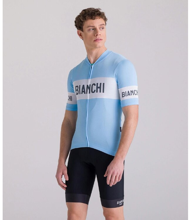 Santini Bianch Retro Jersey Classic Fit