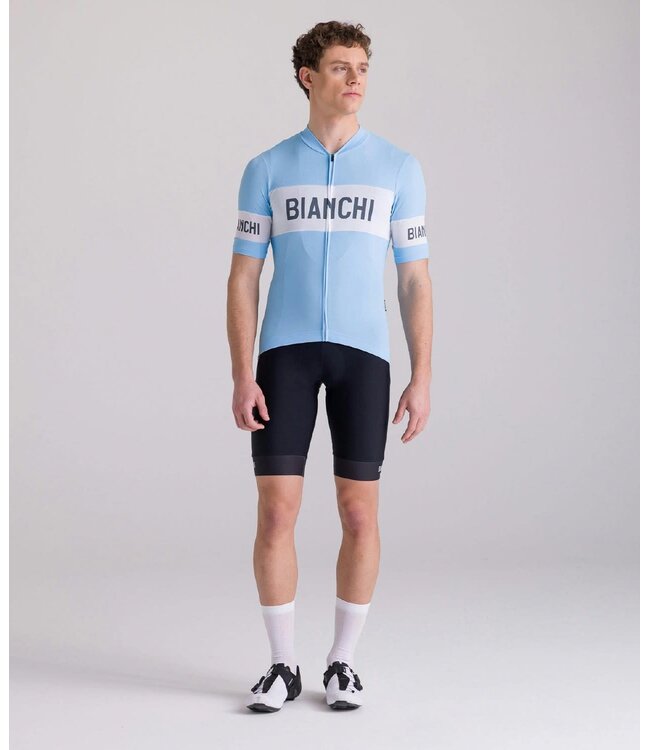 Santini Bianch Retro Jersey Classic Fit