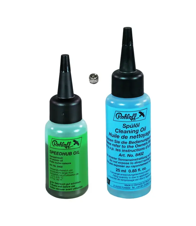 Rohloff Rohloff Oil Set 8411 All Seasons Oil and Cleaning Oil (Including Drain Screw)