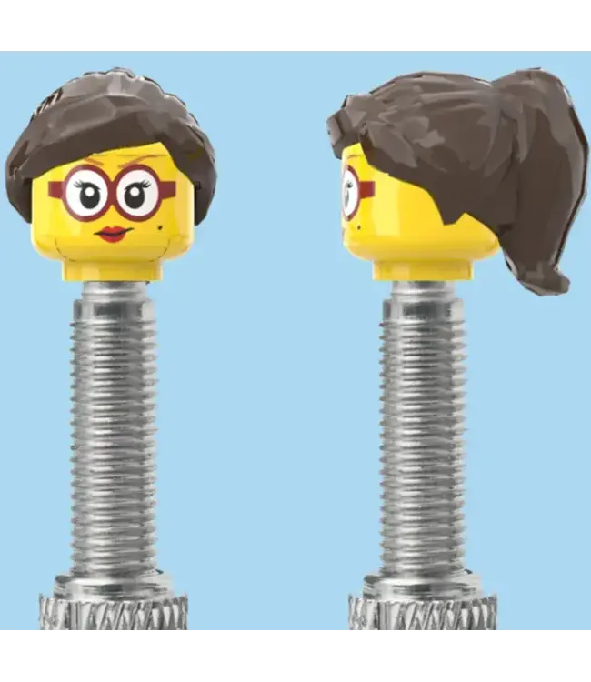 Brick Caps Brick Caps Presta Valve Pair Face Head
