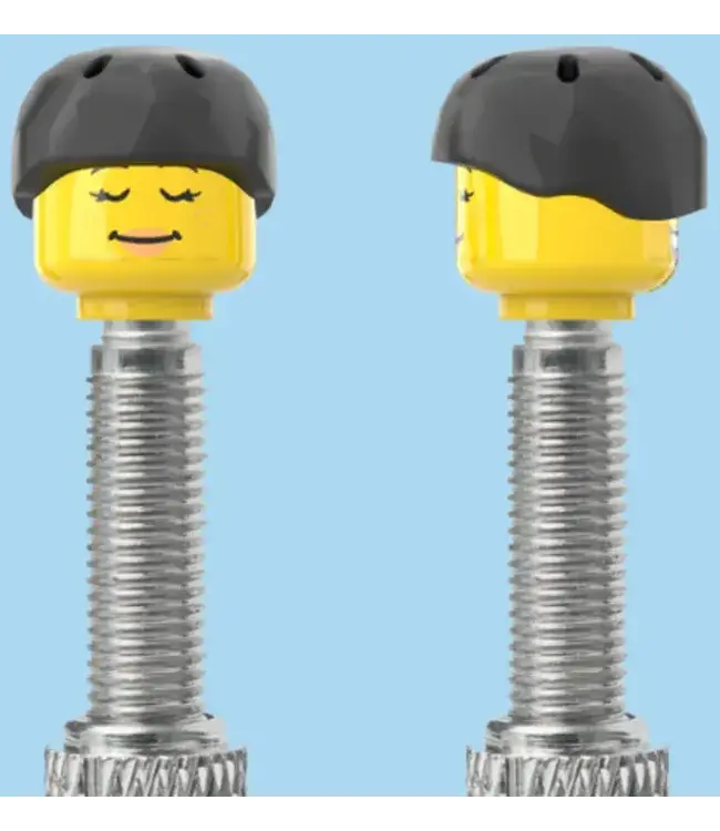 Brick Caps Brick Caps Presta Valve Pair Face Head