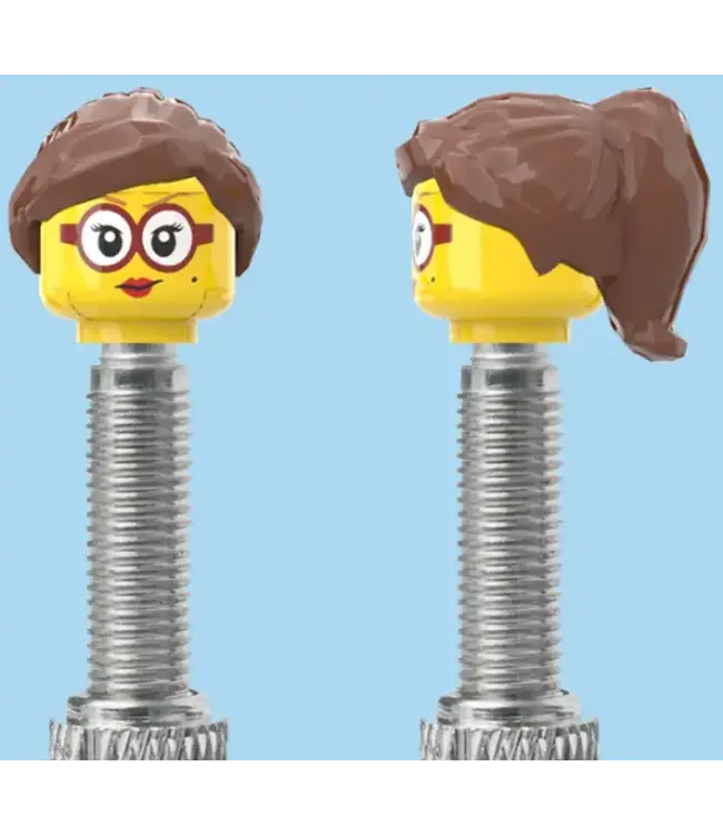 Brick Caps Brick Caps Presta Valve Pair Face Head