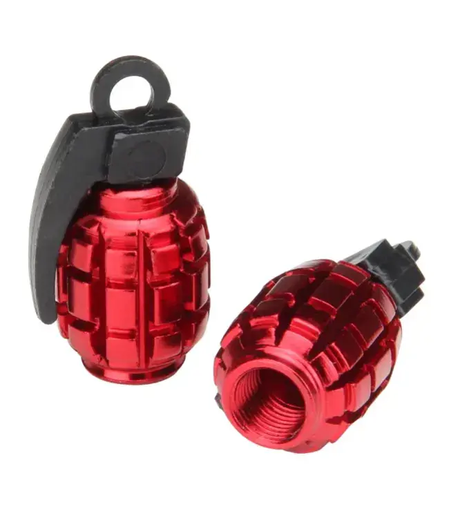 Valve Cap Grenade Alloy Anodised (Sold Individual)