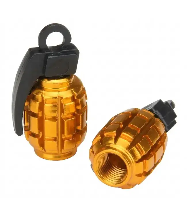 Valve Cap Grenade Alloy Anodised (Sold Individual)