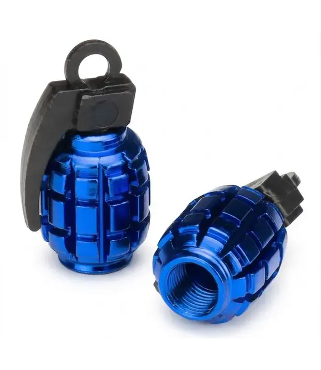 Valve Cap Grenade Alloy Anodised (Sold Individual)