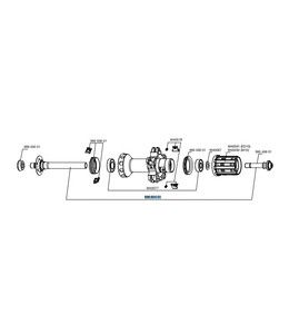 Mavic Rear Axle kit  R-SYS PREMIUM 996 854 01