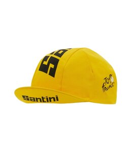Santini Tour De France Cycling Cap Yellow