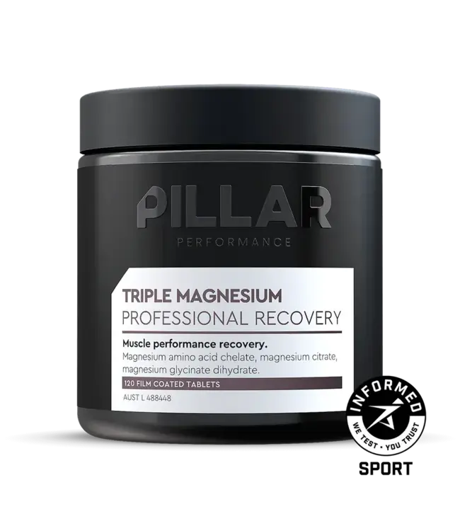 Pillar Performance Pillar Performance Triple Magnesium Professional Recovery 120 Tablet Jar