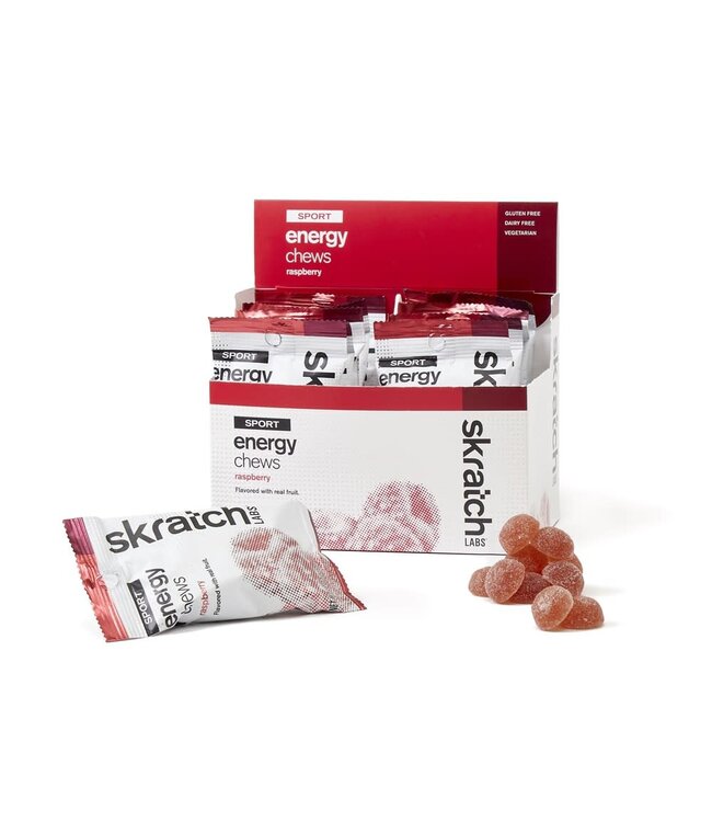 Skratch Labs Energy Chews Sport Fuel - Sour Cherry with Caffeine