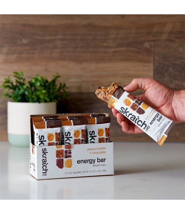 SkratchLabs Energy Bar Sport Fuel - Peanut Butter Chocolate - 50g each