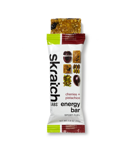 SkratchLabs Energy Bar Sport Fuel - Cherries & Pistachios - 50g each