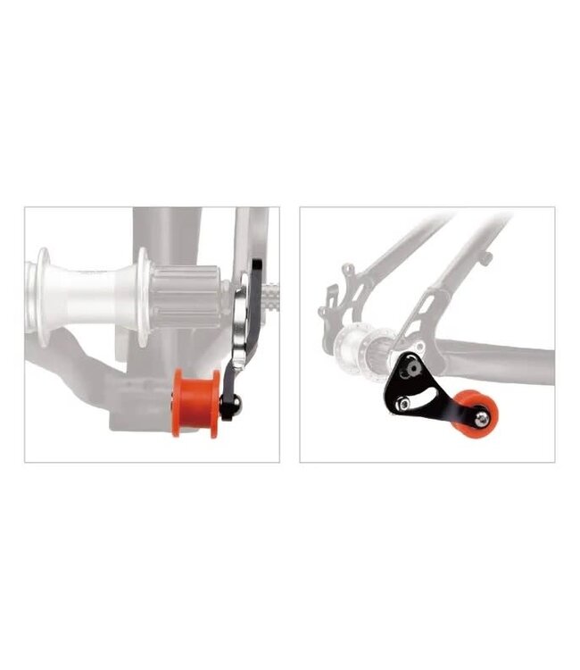 Mr Control Chain Tensioner Single Speed Alloy Black/Red #2366
