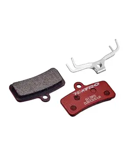 Tekro Disc brake pads,  Mod. Q13RS, for 4 piston, w/return spring, red semi metallic organic - 5mm Thick Pad (Sinter option DP094)